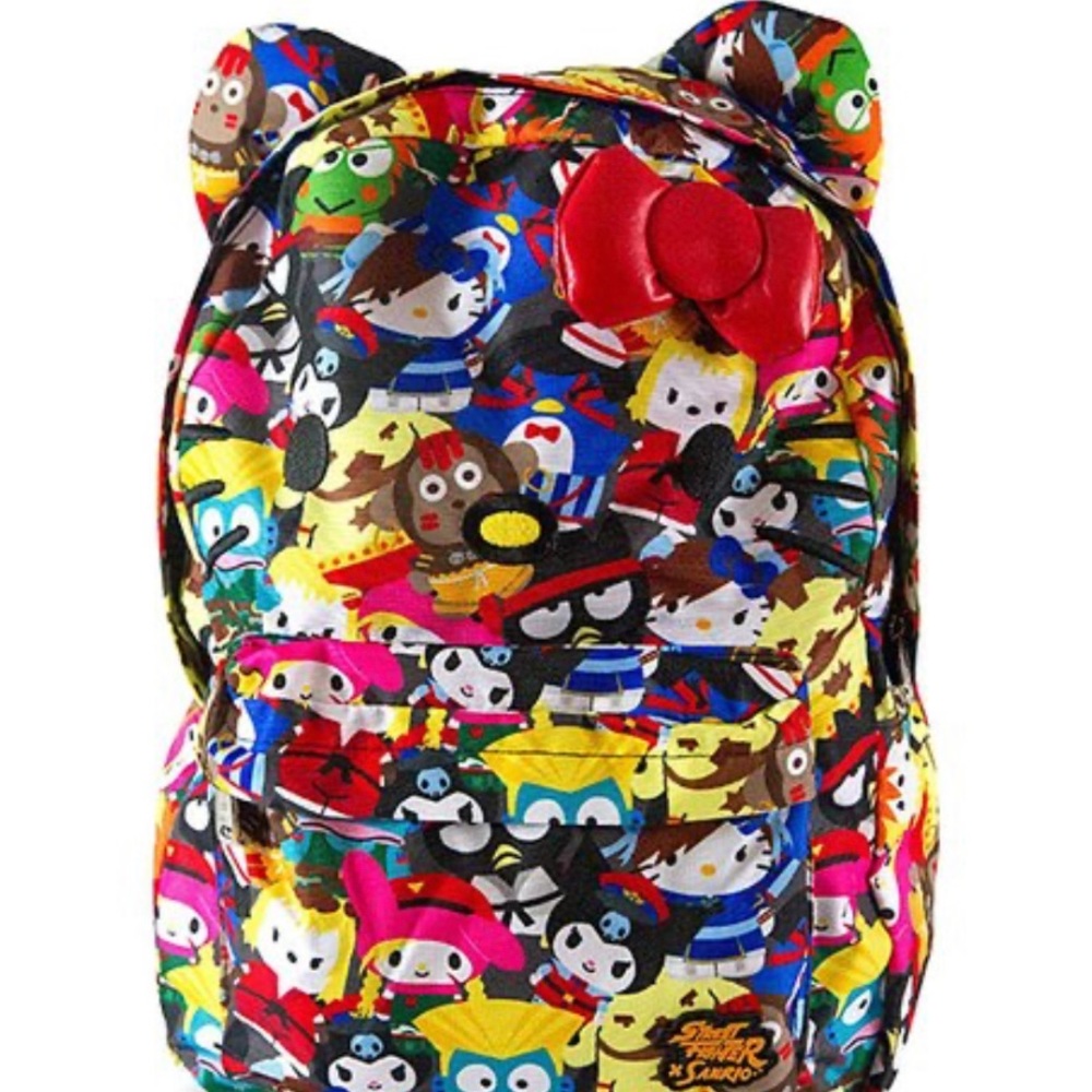 Loungefly Hello Kitty Streetfighter Backpack Rare